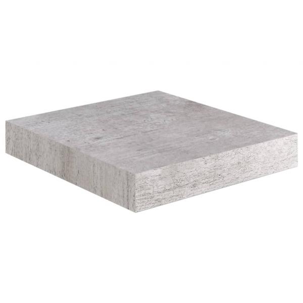 Schweberegale 4 Stk. Betongrau 23x23,5x3,8 cm MDF