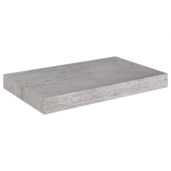 Schweberegale 2 Stk. Betongrau 40x23x3,8 cm MDF