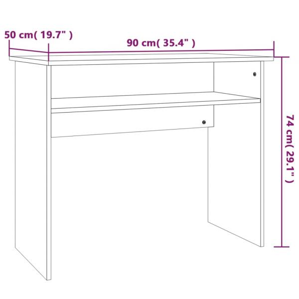 Schreibtisch Räuchereiche 90x50x74 cm Holzwerkstoff