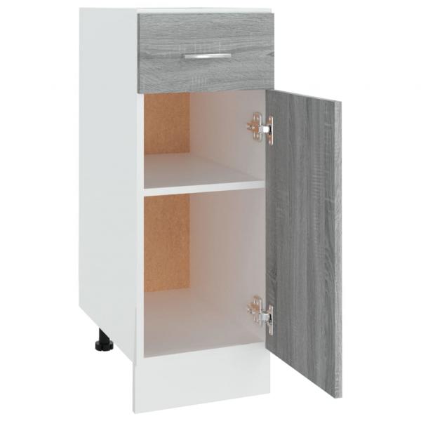 Unterschrank mit Schublade Grau Sonoma 30x46x81,5 cm