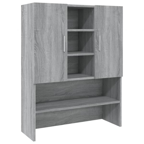 Waschmaschinenschrank Grau Sonoma 70,5x25,5x90 cm