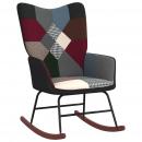 Schaukelsessel mit Hocker Patchwork Stoff