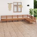 7-tlg. Garten-Lounge-Set Massivholz Kiefer Honigbraun