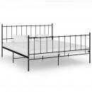 Bett Schwarz Metall 200x200 cm