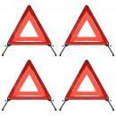 Verkehrswarndreiecke 4 Stk. Rot 56,5x36,5x44,5cm