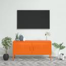 TV-Schrank Orange 105x35x50 cm Stahl    