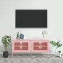 TV-Schrank Rosa 105x35x50 cm Stahl    