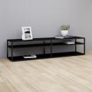 TV-Schrank Schwarz 180x40x40,5 cm Hartglas