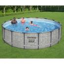 Bestway Power Steel Swimming Pool Rund 488x122 cm 