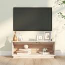 TV-Schrank 90x35x35 cm Massivholz Kiefer