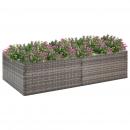 Pflanzkübel Grau 157x80x40 cm Poly Rattan