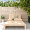 2-tlg. Garten-Lounge-Set mit Kissen Massivholz