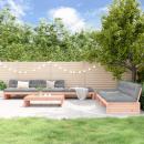 6-tlg. Garten-Lounge-Set mit Kissen Massivholz Douglasie