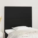 Kopfteile 2 Stk. Schwarz 80x5x78/88 cm Kunstleder