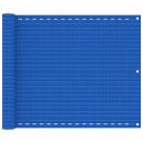 Balkon-Sichtschutz Blau 75x400 cm HDPE