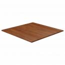 Tischplatte Quadratisch Dunkelbraun 80x80x1,5cm Eiche Behandelt