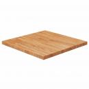 Tischplatte Quadratisch Hellbraun 50x50x2,5cm Behandelte Eiche