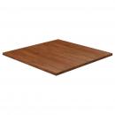 Tischplatte Quadratisch Dunkelbraun 90x90x2,5cm Eiche Behandelt