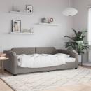 Tagesbett Taupe 90x200 cm Stoff