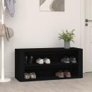 Schuhregal Schwarz 100x35x45 cm Holzwerkstoff