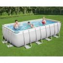 Bestway Power Steel Pool-Set Rechteckig 488×244×122 cm