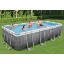 Bestway Pool-Set Power Steel Rechteckig 549x274x122 cm