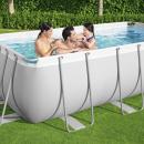 Bestway Pool-Set Power Steel Rechteckig 404x201x100 cm