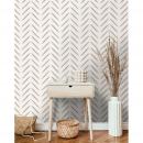 DUTCH WALLCOVERINGS Tapete Chevron Taupe