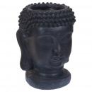 ProGarden Blumentopf Buddha-Figur 25x26x35 cm Anthrazit