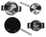 ARDEBO.de Neff Z9404SE0 Kochgeschirr-Set, 4-Teilig, induktionsgeeignet, Edelstahl