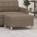 Fußhocker Taupe 70x55x41 cm Stoff