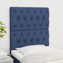 Kopfteile 2 Stk. Blau 80x7x78/88 cm Stoff