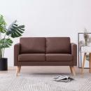 2-Sitzer-Sofa Stoff Braun