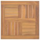 Tischplatte Quadratisch 50x50x2,5 cm Massivholz Teak