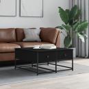 Couchtisch Schwarz 80x80x40 cm Holzwerkstoff