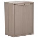 Gartenschrank Braun 65x45x88 cm PP Holz-Optik