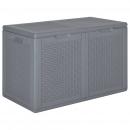 Gartenbox Grau PP Rattan 180 L