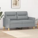 2-Sitzer-Sofa Hellgrau 120 cm Stoff