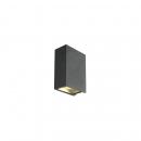 SLV QUAD BIG UP/DOWN Wandleuchte, LED, 3000K, IP44, eckig, anthrazit (232445)