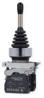 Schneider Electric Harmony XB4 Joystick, tastend, mit Rückzug, 2 Richtungen, 1-stufig, Metall, 22mm