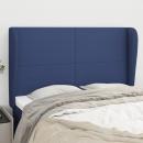 Kopfteil mit Ohren Blau 147x23x118/128 cm Stoff