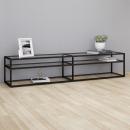 TV-Schrank Transparent 200x40x40,5 cm Hartglas