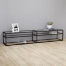 TV-Schrank Transparent 220x40x40,5 cm Hartglas