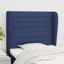 Kopfteil mit Ohren Blau 83x23x118/128 cm Stoff