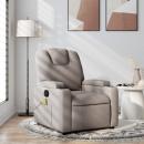 Massagesessel Taupe Stoff