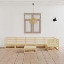 7-tlg. Garten-Lounge-Set Massivholz Kiefer