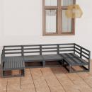 6-tlg. Garten-Lounge-Set Massivholz Kiefer