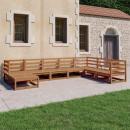 8-tlg. Garten-Lounge-Set Honigbraun Massivholz Kiefer