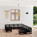 11-tlg. Garten-Lounge-Set Massivholz Kiefer