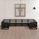 9-tlg. Garten-Lounge-Set Massivholz Kiefer